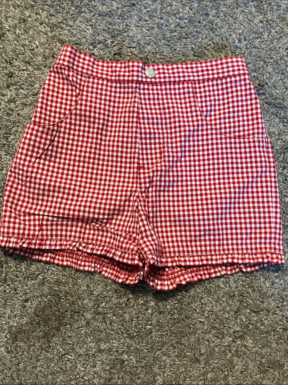 Vintage Copper Key Red Gingham Kids' Shorts size 4T